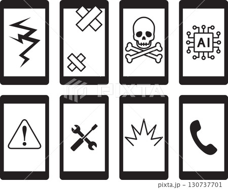 携帯電話画面	 130737701