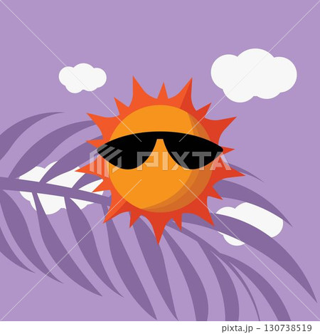 Summer logo vector illustration. Summer time 130738519