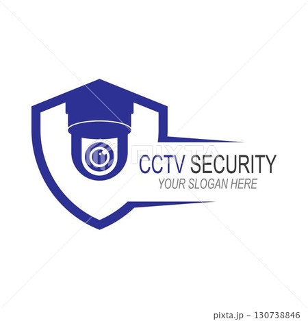 Fixed CCTV, Security Camera Icon Vector Template design Fixed CCTV, Security Camera Icon Vector Template design 130738846
