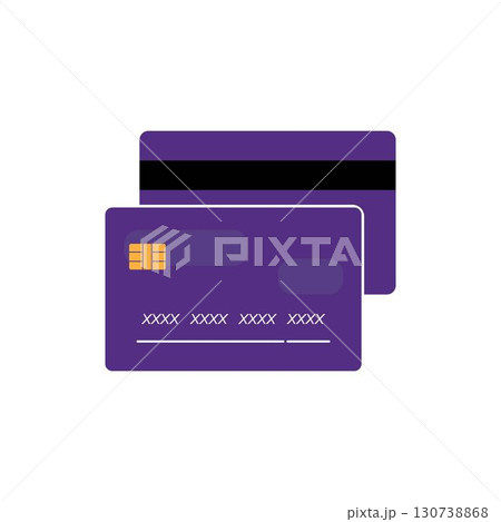 Credit card icon illustration vector Credit card icon illustration vector 130738868