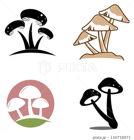 mushroom illustration logo icon vector template mushroom illustration logo icon vector template 130738971