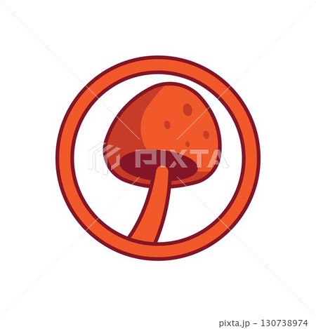 mushroom illustration logo icon vector template 130738974