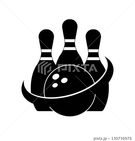 Bowling logo and symbol vector design Bowling logo and symbol vector design 130738978