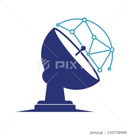 Satellite icon illustration vector 130738990