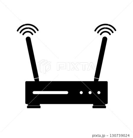 Router icon vector illustration design Router icon vector illustration design 130739024