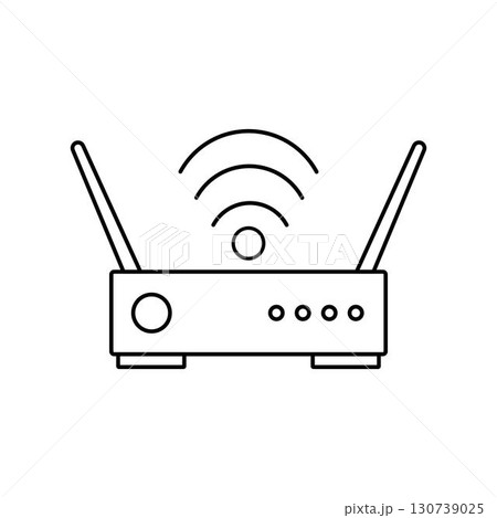 Router icon vector illustration design Router icon vector illustration design 130739025