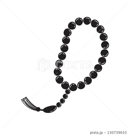 Muslim Prayer beads icon design template Muslim Prayer beads icon design template 130739033