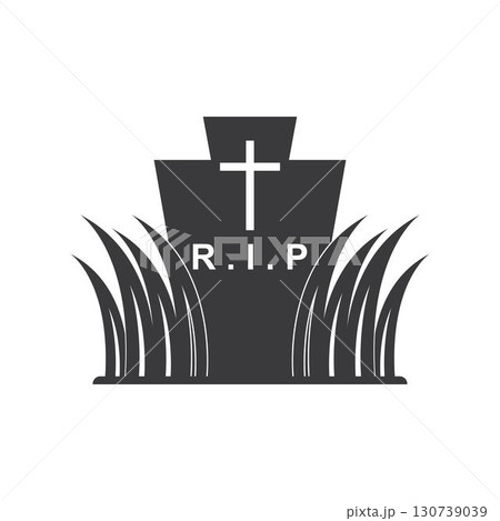 Gravestone icon vector illustration 130739039