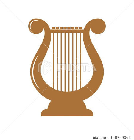 Harp illustration logo vector 130739066