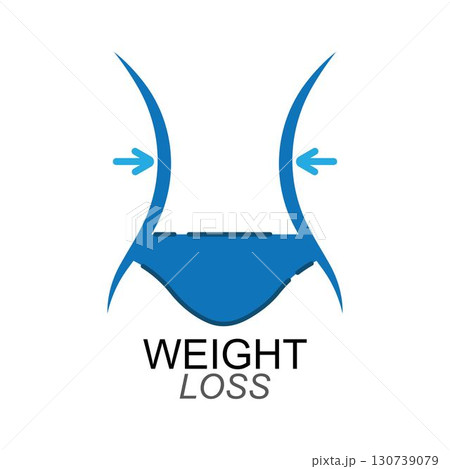 Weight loss vector flat design 130739079