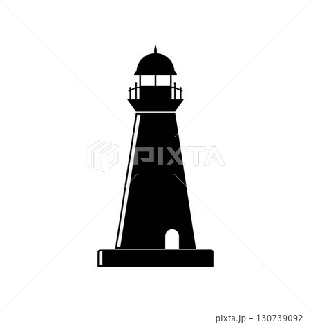 Lighthouse icon. Simple lighthouse building vector design 130739092