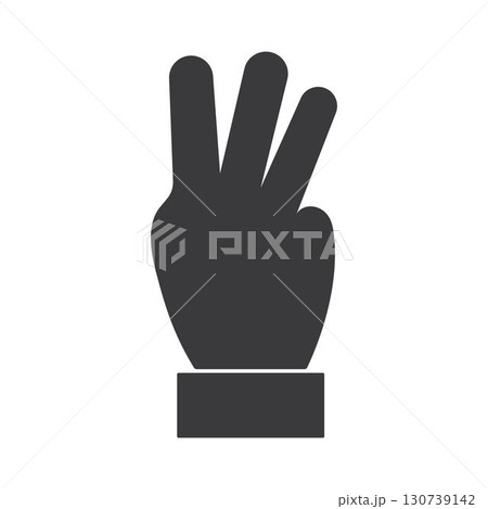 Gesture Hand icon Template vector 130739142