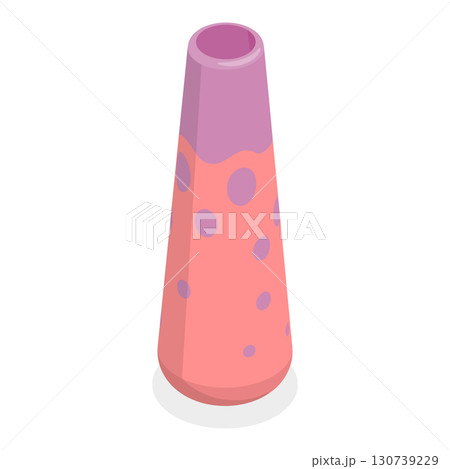 3D Isometric Flat Vector Illustration of Pottery, Elegant Ceramic Vases For Decoration. Item 1 130739229