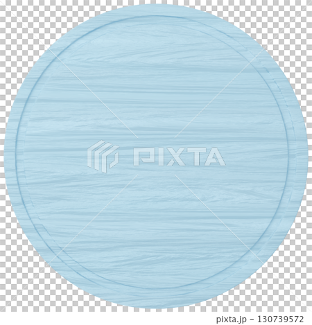 3D Material_Wooden Plate_Round_Light Blue 3D Material_Wooden Plate_Round_Light Blue 130739572