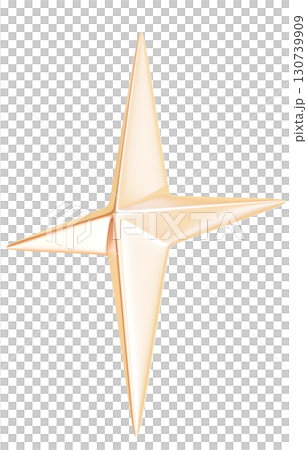 3D裝飾星金色 130739909