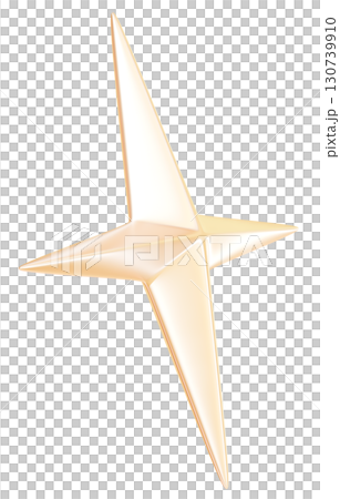 3D裝飾星金色 130739910