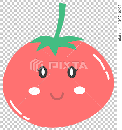 cute minimal tomato cartoon with smiling face cute minimal tomato cartoon with smiling face 130740201