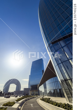 アゼルバイジャン・バクー中心部の高層ビル群 / Baku, Azerbaijan 130740228