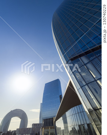アゼルバイジャン・バクー中心部の高層ビル群 / Baku, Azerbaijan 130740229