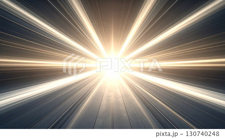 中心から放射する光線、革新と明るい未来を象徴 中心から放射する光線、革新と明るい未来を象徴 130740248