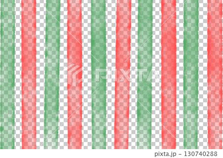 水彩のクリスマスストライプ 130740288