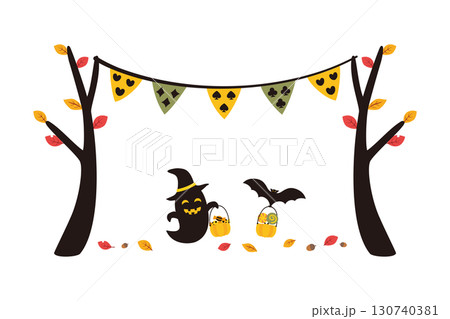 ハロウィン素材2025-6ベク 130740381