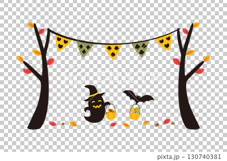 Halloween Material 2025-6 Vector 130740381