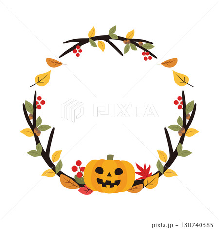 ハロウィン素材2025-7文字なしベク ハロウィン素材2025-7文字なしベク 130740385