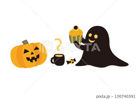 ハロウィン素材2025-9ベク 130740391
