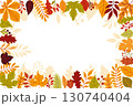 Fall background with colorful leaves 130740404