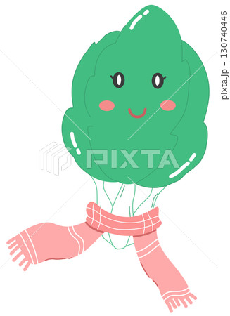 cute and minimal Chinese cabbage with scarf cute and minimal Chinese cabbage with scarf 130740446