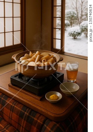 湯気の立つおでんのクローズアップ（冬の和食）.jpg 130740634