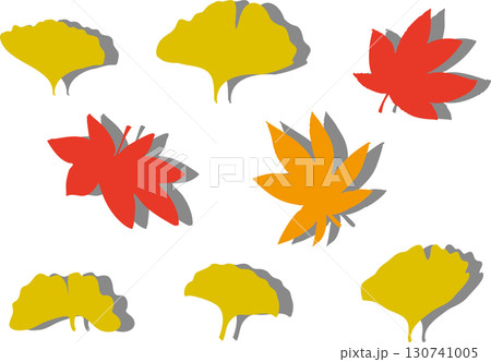 秋の葉っぱコレクション 130741005