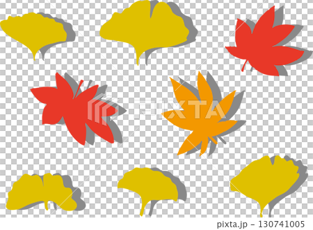 秋の葉っぱコレクション 130741005