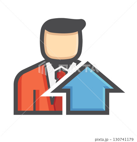 Real estate vector icon design element. 130741179