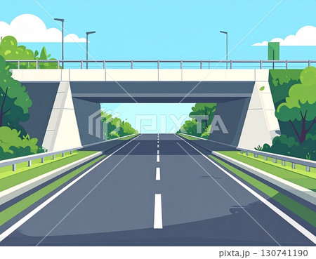 地下道　シンプルなイラスト 130741190