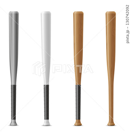 bit bat for baseball sport game cartoon stock vector illustration 130742092