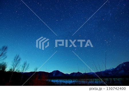 冬の星空/奥日光 戦場ヶ原 冬の星空/奥日光 戦場ヶ原 130742400