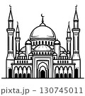 mosque building set of mosque icon 130745011