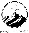 mountain icon vector sign symbol for design 130745018