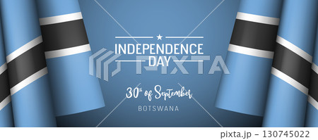 Botswana independence day vector banner, greeting card. 130745022