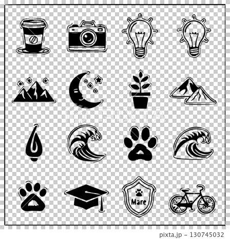 isolated object of world and nature symbol isolated object of world and nature symbol 130745032
