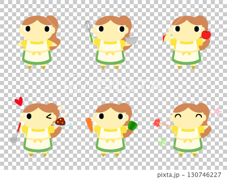 家庭主婦圖示集烹飪 家庭主婦圖示集烹飪 130746227