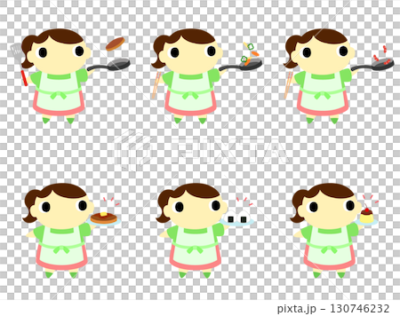 主婦のアイコンセット 料理 主婦のアイコンセット 料理 130746232