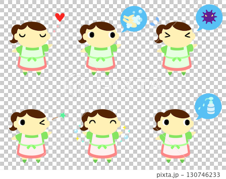 主婦のアイコンセット 手洗い 主婦のアイコンセット 手洗い 130746233