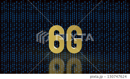 The 6G Technology on Digital background for Technology concept 3d Rendering. 130747624