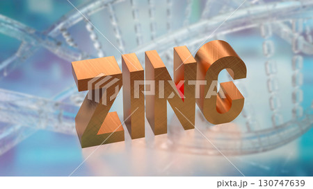 The Zinc on DNA Background for Sci or Health concept 3d Rendering. The Zinc on DNA Background for Sci or Health concept 3d Rendering. 130747639