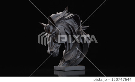 The Black House Bust for Business concept 3d Rendering. 130747644
