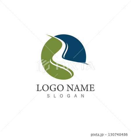 creek logo design icon vector template 130748486