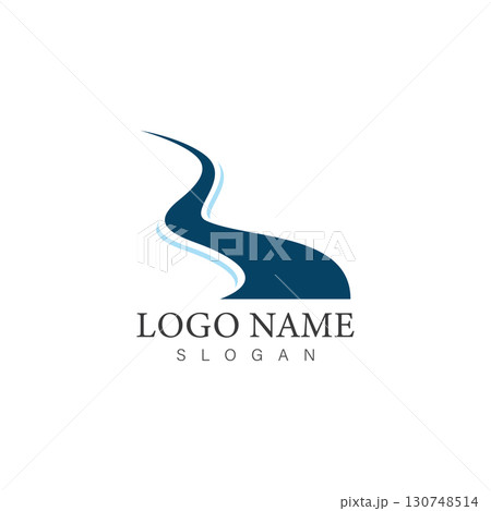creek logo design icon vector template 130748514